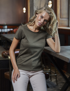 TEE JAYS T-SHIRT RAW EDGE...