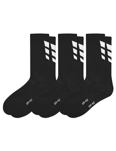 
ERIMA 3 WINGS CHAUSSETTES NOIRES (3 PAIRES)
